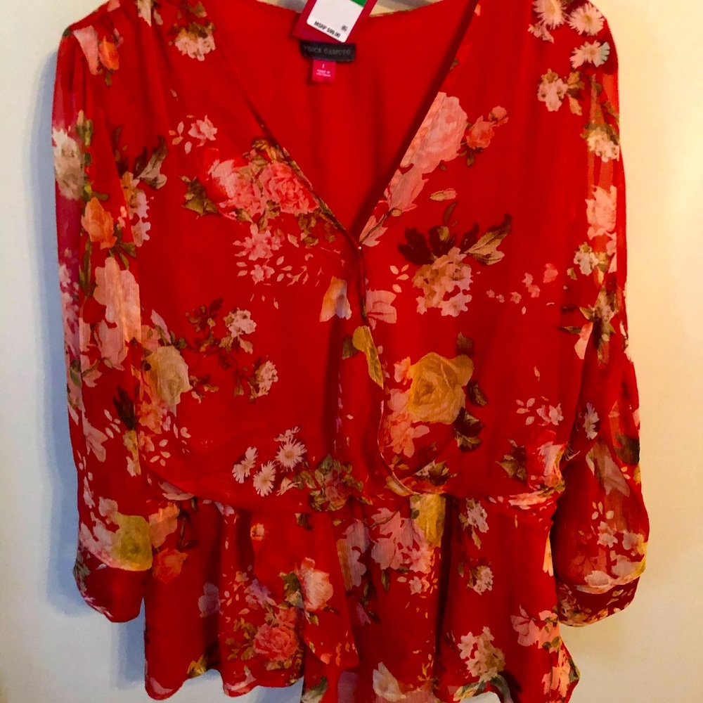 Vince Camuto Red blouse